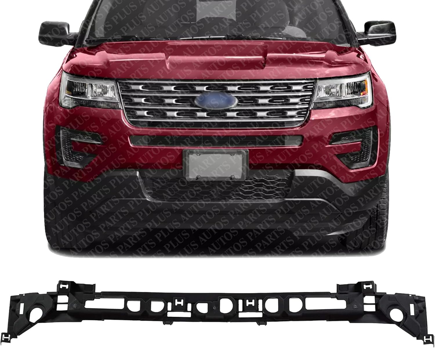 Front Bumper Absorber Plastic Direct Replacement Compatible With 2016-2017 Ford Explorer FO1070196 FB5Z17C882A