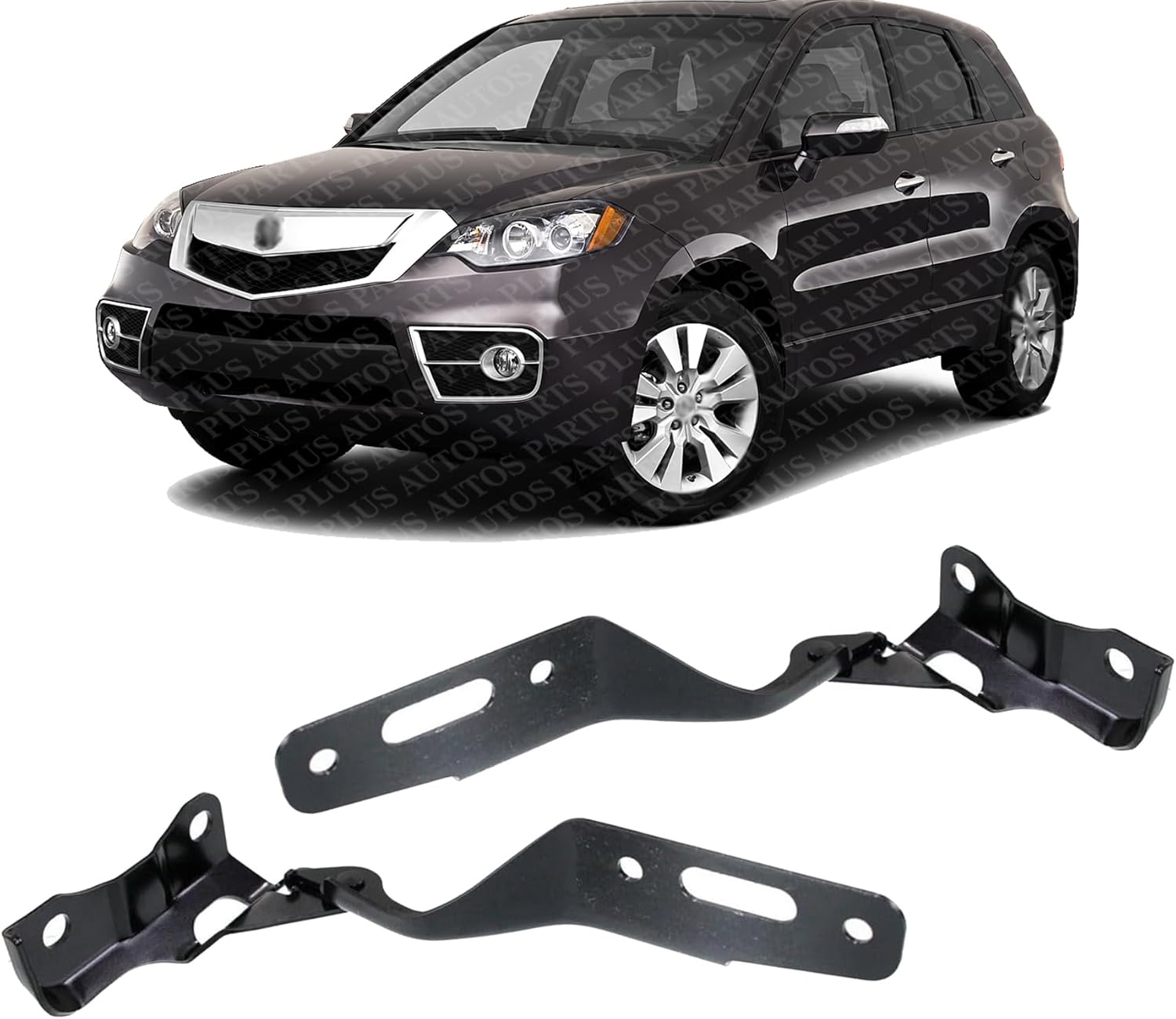 Set of 2 Front Hood Hinge Assembly Steel Left Driver & Right Passenger Side Direct Replacement Compatible with 2005-2012 Honda Odyssey HO1236126 HO1236125 60120SHJA00ZZ 60170SHJA00ZZ