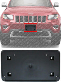 Front License Plate Bracket Direct Replacement Compatible with 2014-2016 Jeep Grand Cherokee CH1068124 68144511AD
