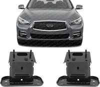 Set of 2 Front Bumper Stay Bracket Steel Left Driver & Right Passenger Side Direct Replacement Compatible with 2014-2023 Infiniti Q50 IN1067108 IN1066108 622104GA0A 622114GA0A