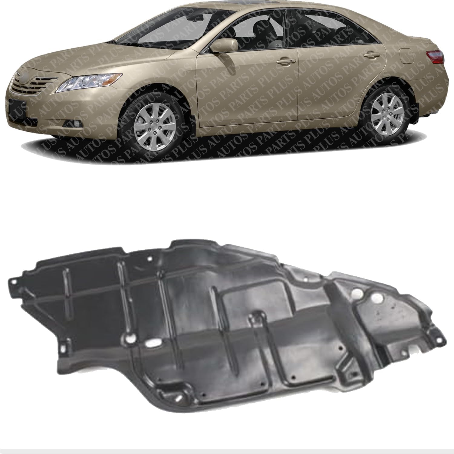 Front Engine Splash Shield Under Cover Left Driver Side Direct Replacement Compatible with 2007-2009 Toyota Camry TO1228134 5144206050