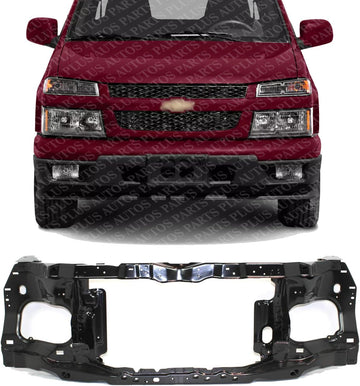 Front Radiator Support Assembly Steel Direct Replacement Compatible With 2004-2012 Chevrolet Colorado/GMC Canyon / 2006-2008 Isuzu Pickup GM1225212 19167125
