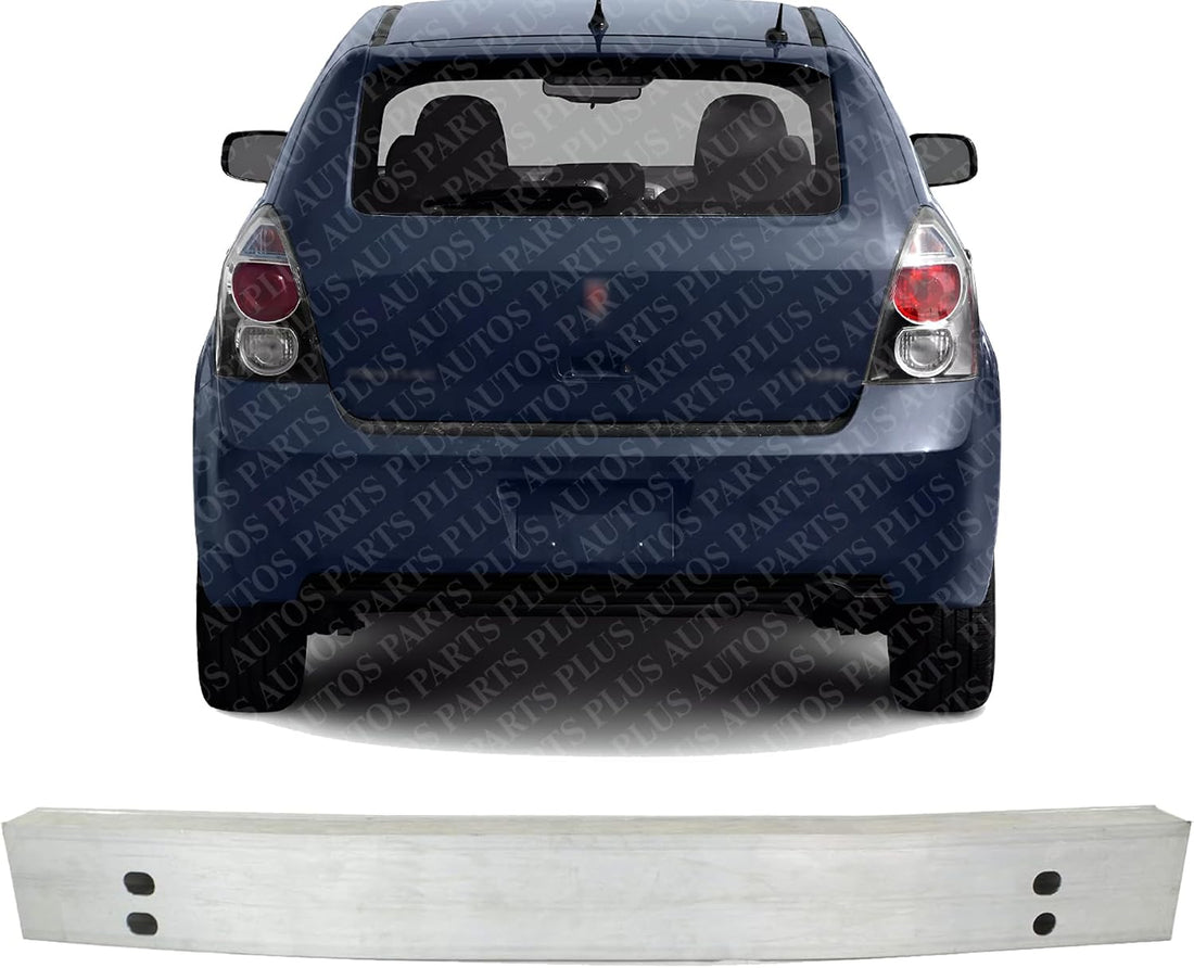 Rear Bumper Impact Bar Reinforcement Aluminum Direct Replacement Compatible With 2009-2010 Pontiac Vibe GM1106675 19183891