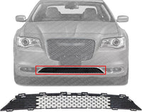 Front Bumper Grille With Honey Comb Design Without Parking Aid Sensor Holes Direct Replacement Compatible With 2015-2022 Chrysler 300 CH1036142 68227272AB