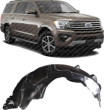 Front Fender Liner Right Passenger Side Direct Replacement Compatible With 2018 Ford Expedition FO1249185 JL1Z16102B