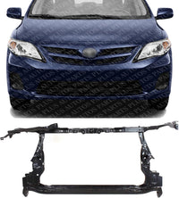 Front Radiator Support Assembly With Hood Latch Steel Direct Replacement Compatible With 2009-2013 Toyota Corolla TO1225283 5320102250-PFM
