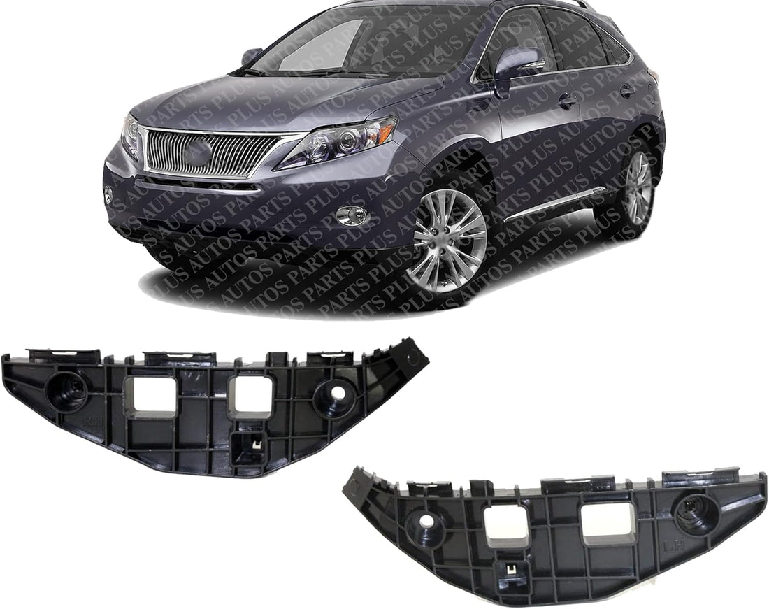 Set Of 2 Front Bumper Cover Retainer Bracket Left Driver & Right Passenger Side Direct Replacement Compatible With 2010-2012 Lexus RX350 LX1042104 LX1043104 525350E023 525360E013