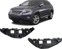 Set Of 2 Front Bumper Cover Retainer Bracket Left Driver & Right Passenger Side Direct Replacement Compatible With 2010-2012 Lexus RX350 LX1042104 LX1043104 525350E023 525360E013