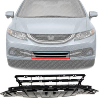 Front Bumper Lower Grille Direct Replacement Compatible With 2013-2015 Honda Civic HO1036113 71105TR3A51