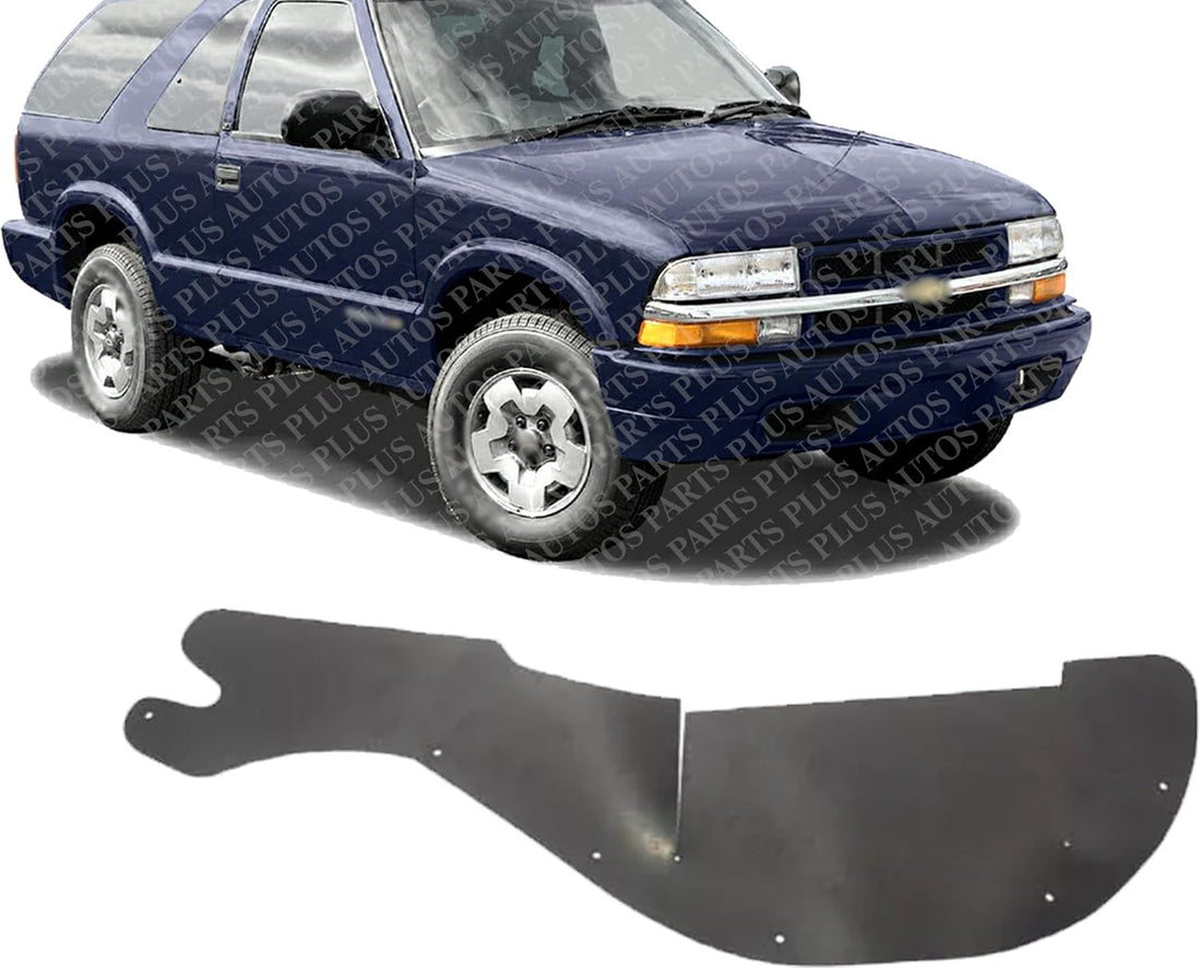 Front Fender Liner Right Passenger Side Direct Replacement Compatible With 1994-2004 Chevrolet S10 / GMC Sonoma GM1251130 15679118