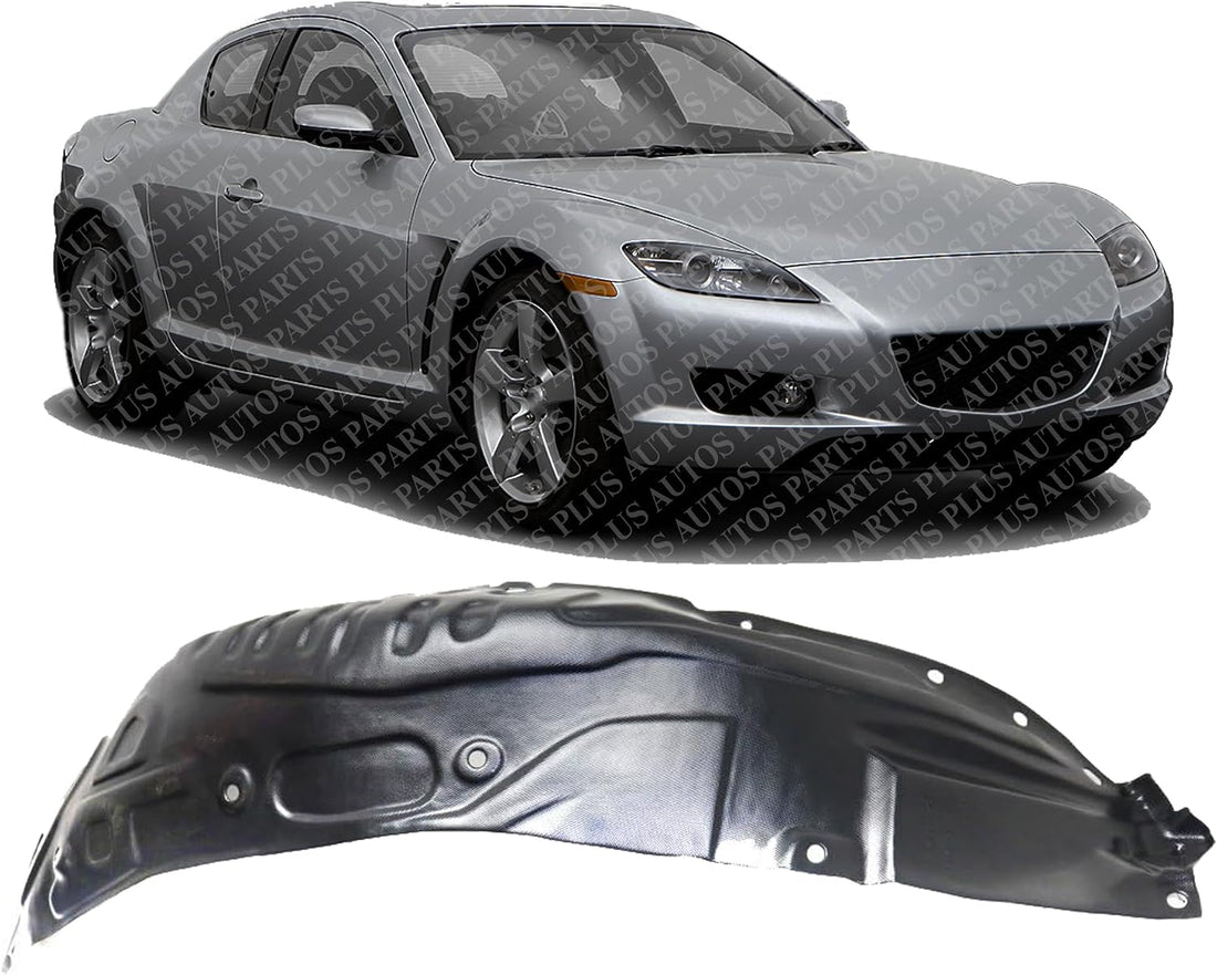 Front Fender Liner Rear Section Right Passenger Side Direct Replacement Compatible With 2004-2008 Mazda RX MA1249128 F1515613Z