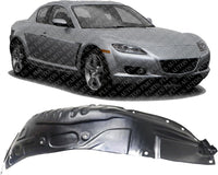 Front Fender Liner Rear Section Right Passenger Side Direct Replacement Compatible With 2004-2008 Mazda RX MA1249128 F1515613Z
