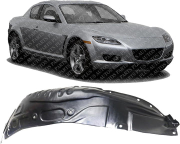 Front Fender Liner Rear Section Right Passenger Side Direct Replacement Compatible With 2004-2008 Mazda RX MA1249128 F1515613Z