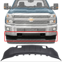 Front Lower Valance Deflector Textured Direct Replacement Compatible With 2015-2019 Chevrolet Silverado 2500HD / 3500HD GM1092252 22978557