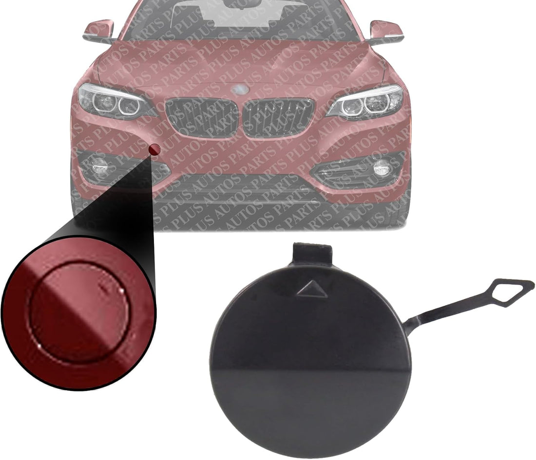 Front Bumper Tow Hook Cover Primed Direct Replacement Compatible With 2014-2021 BMW 2-Series BM1029140 51117391808