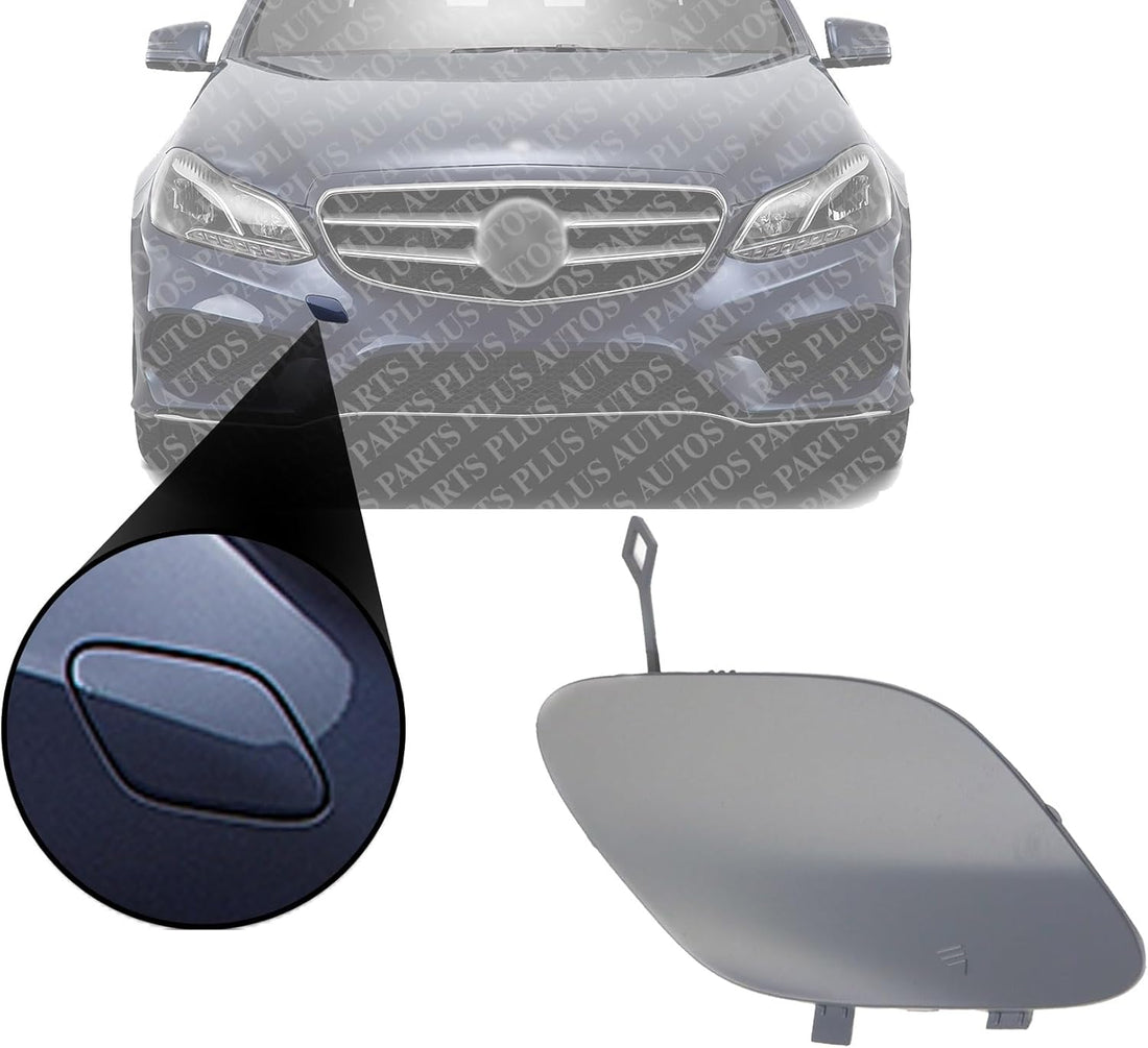 AUTOS PARTS PLUS Front Bumper Tow Hook Cover Primed Right Passenger Side Direct Replacement Compatible With 2015-2018 Mercedes Benz C-Class MB1029120 20588507249999