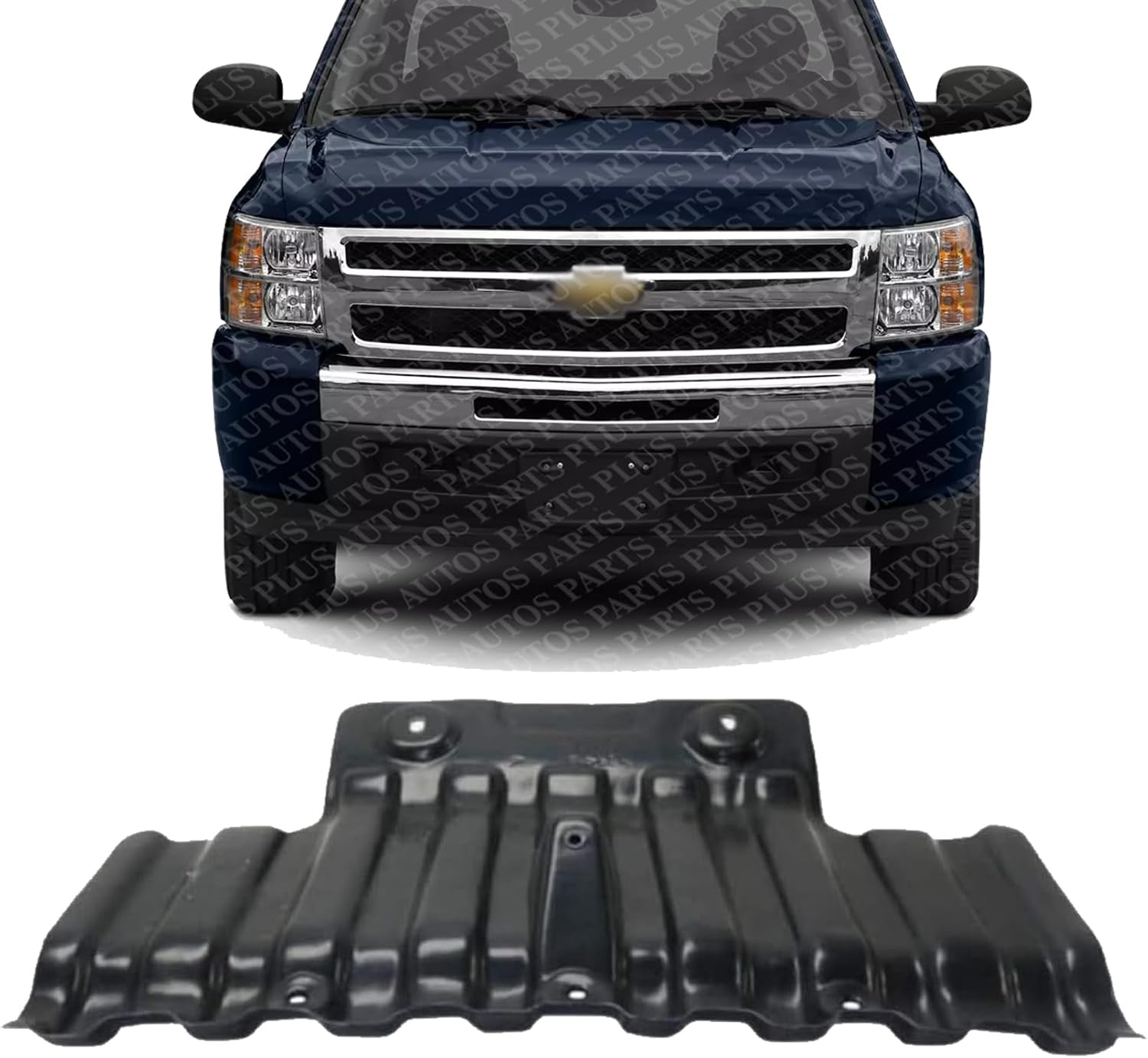 Front Engine Splash Shield Direct Replacement Compatible with 1999-2010 Chevrolet Silverado GM1228154 22781372
