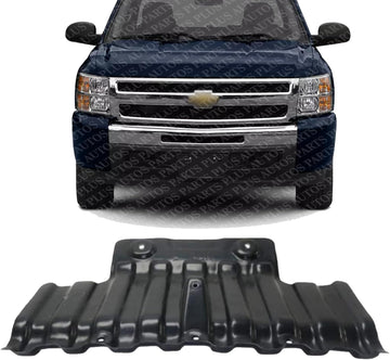 Front Engine Splash Shield Direct Replacement Compatible with 1999-2010 Chevrolet Silverado GM1228154 22781372