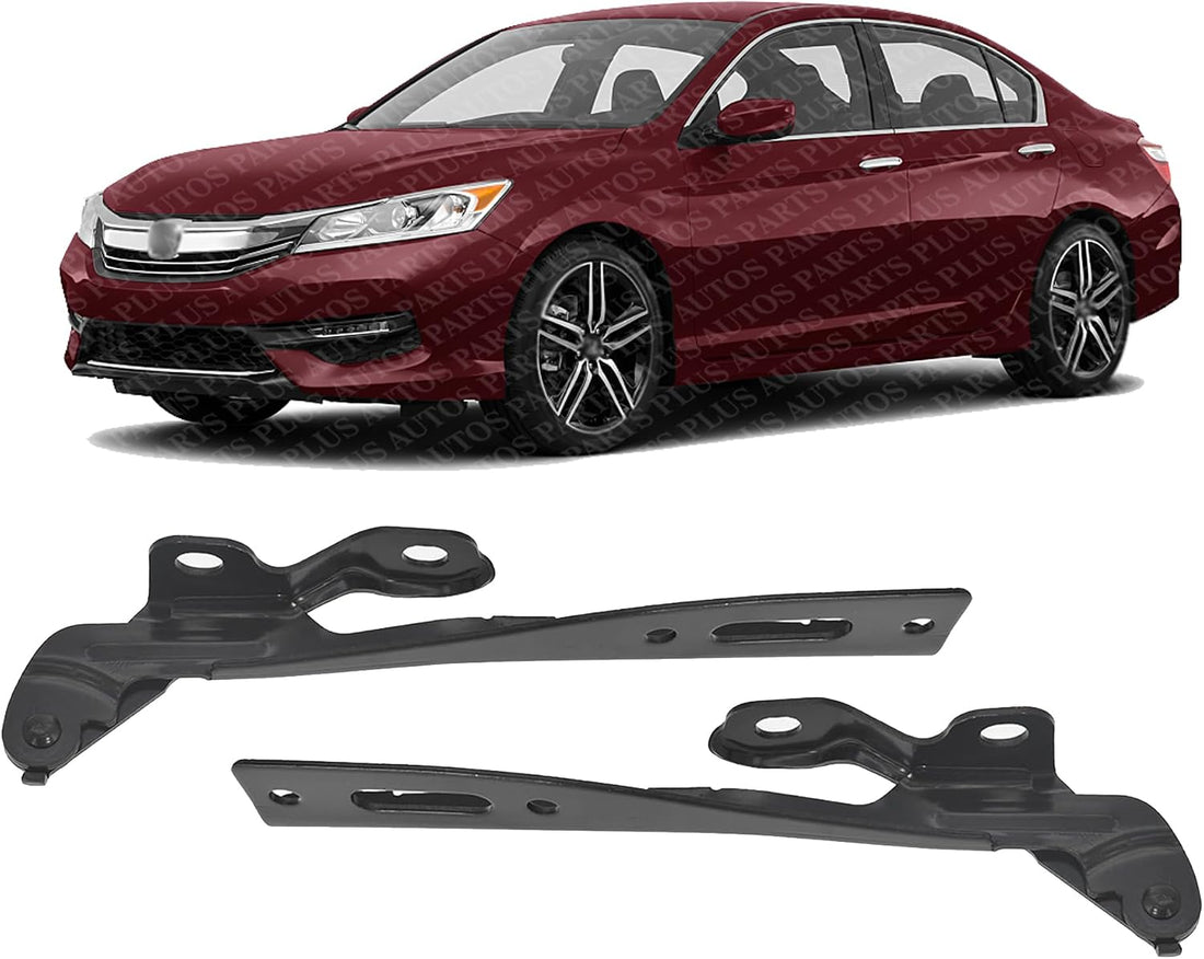 Set of 2 Front Hood Hinges Assembly Steel Left Driver & Right Passenger Side Direct Replacement Compatible with 2013-2017 Honda Acord HO1236133 HO1236134 60120T2AA00ZZ 60170T2AA00ZZ