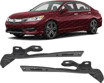 Set of 2 Front Hood Hinges Assembly Steel Left Driver & Right Passenger Side Direct Replacement Compatible with 2013-2017 Honda Acord HO1236133 HO1236134 60120T2AA00ZZ 60170T2AA00ZZ