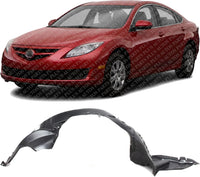 Front Fender Liner Left Driver Side Direct Replacement Compatible With 2009-2011 Mazda 6 MA1248134 GS3L56140E GS3M56140D
