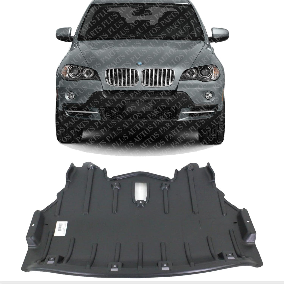 Front Engine Splash Shield Under Cover Direct Replacement Compatible with 2007-2010 BMW X5 BM1228151 51757158385