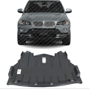Front Engine Splash Shield Under Cover Direct Replacement Compatible with 2007-2010 BMW X5 BM1228151 51757158385