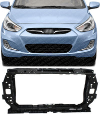Front Radiator Support Assembly Steel Direct Replacement Compatible With 2014-2017 Hyundai Accent HY1225177 641011R301
