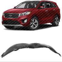 Front Fender Liner Left Driver Side Direct Replacement Compatible With 2016-2018 Kia Sorento KI1248142 86810C6000