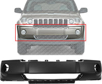 Front Bumper Cover Primed Direct Replacement Compatible With 2005-2007 Jeep Grand Cherokee CH1000450 5159124AA
