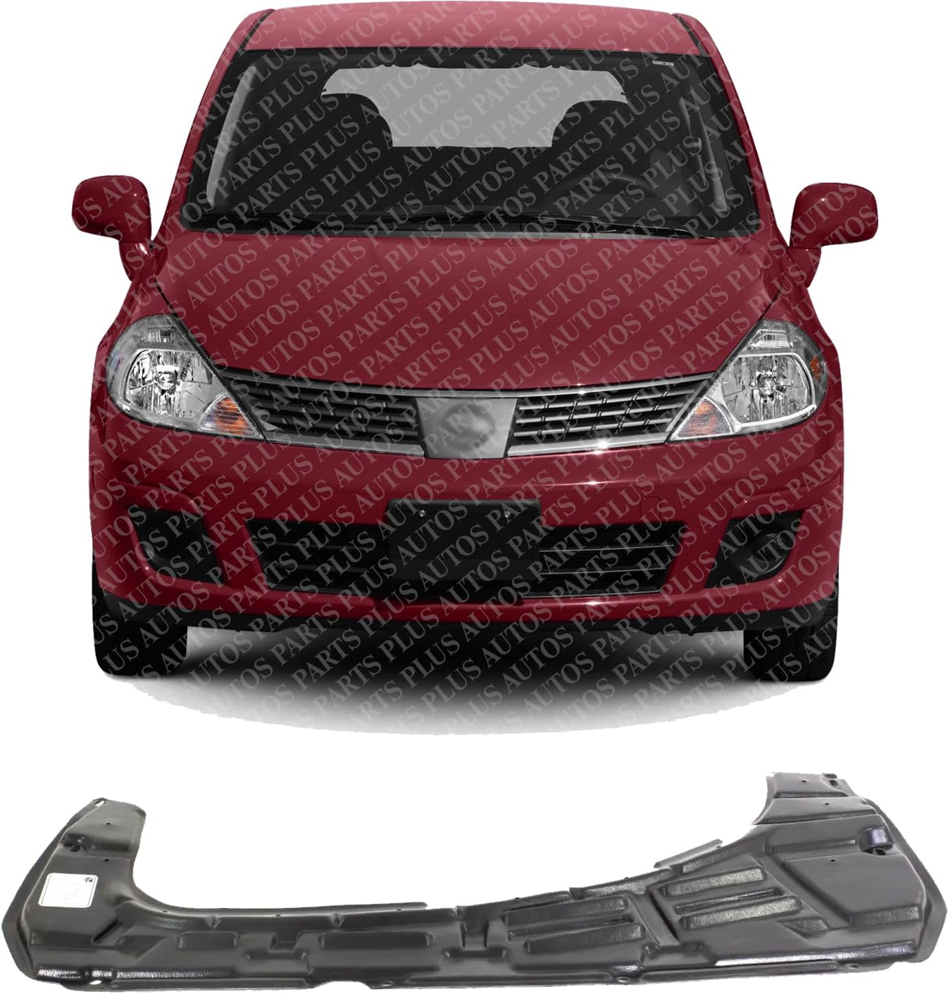 New Front Engine Splash Shield Under Cover Direct Replacement Compatible with 2007-2012 Nissan Versa NI1228132 75892EL000