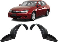 Set Of 2 Front Fender Liner Plastic Left Driver & Right Passenger Side Direct Replacement Compatible With 2008-2011 Subaru Impreza SU1248117 SU1249117 59110FG002 59110FG012