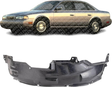 Front Fender Liner Rear Section Left Driver Side Direct Replacement Compatible With 1997-2001 Infiniti Q45 IN1248106 638436P000