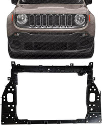 Front Radiator Support Plastic With Steel Direct Replacement Compatible With 2015-2018 Jeep Renegade CH1225299 68256097AA