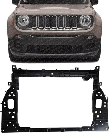 Front Radiator Support Plastic With Steel Direct Replacement Compatible With 2015-2018 Jeep Renegade CH1225299 68256097AA