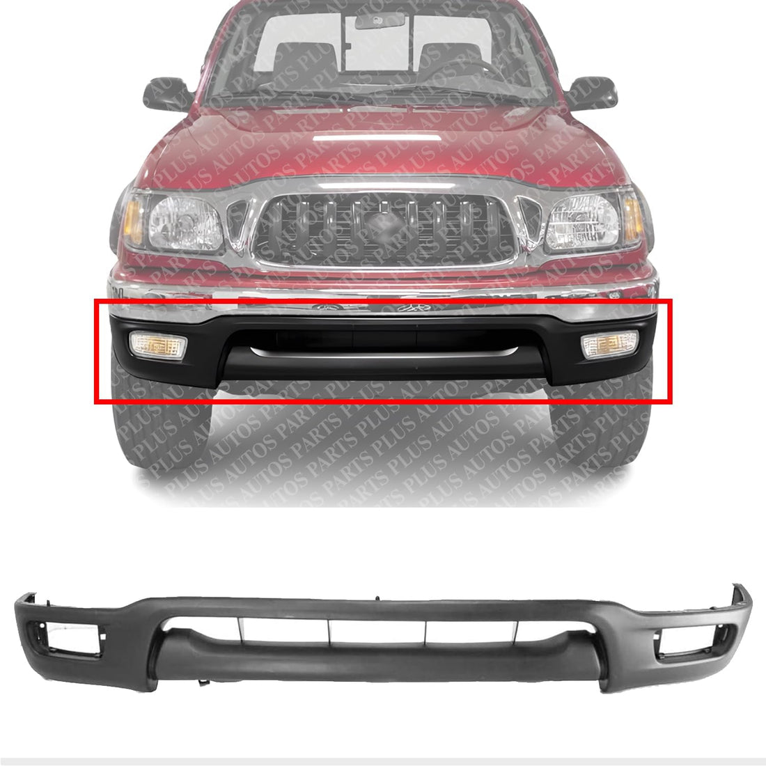 Front Bumper Lower Valance Panel Direct Replacement Compatible With 2001-2004 Toyota Tacoma TO1095196 53901AD030
