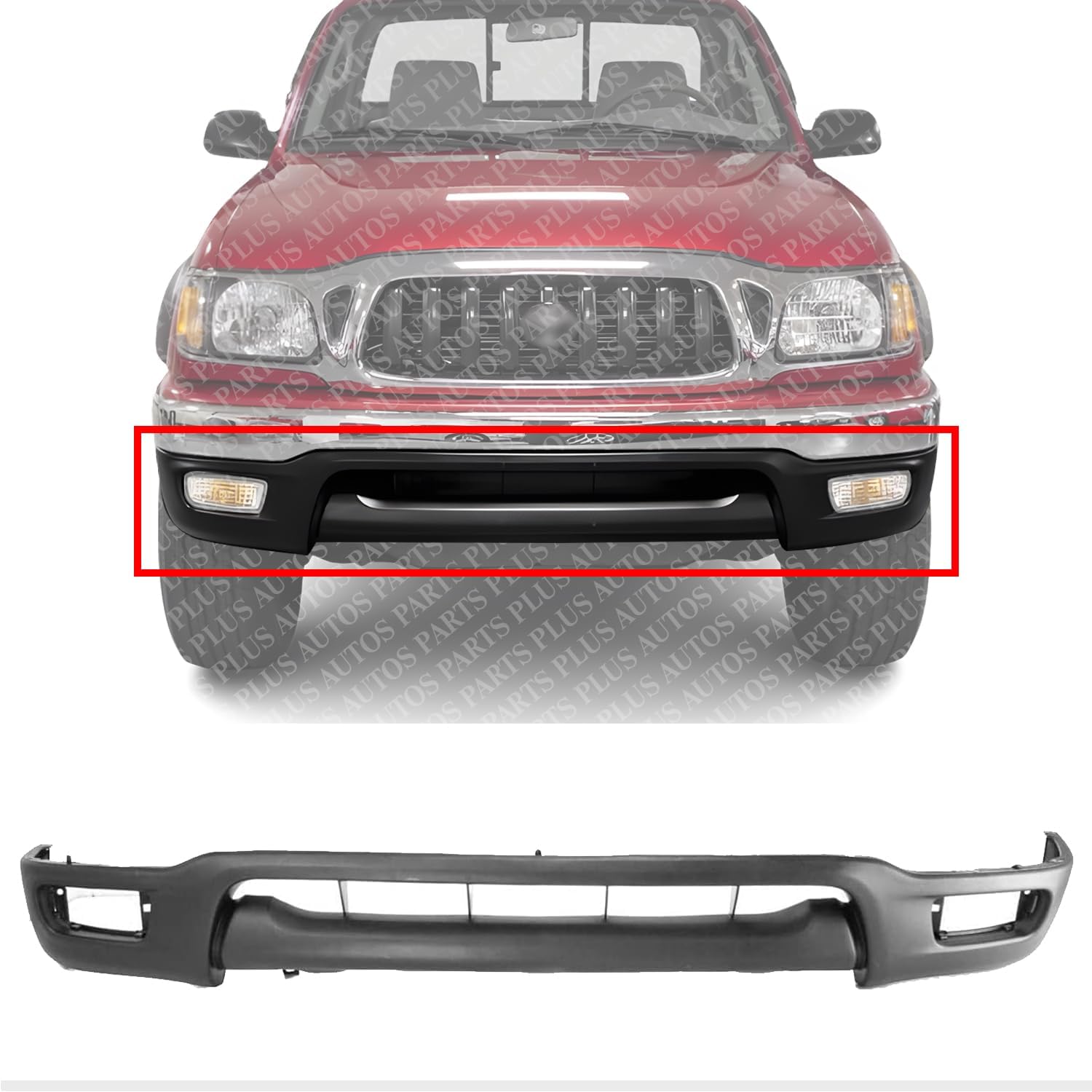 Front Bumper Lower Valance Panel Direct Replacement Compatible With 2001-2004 Toyota Tacoma TO1095196 53901AD030