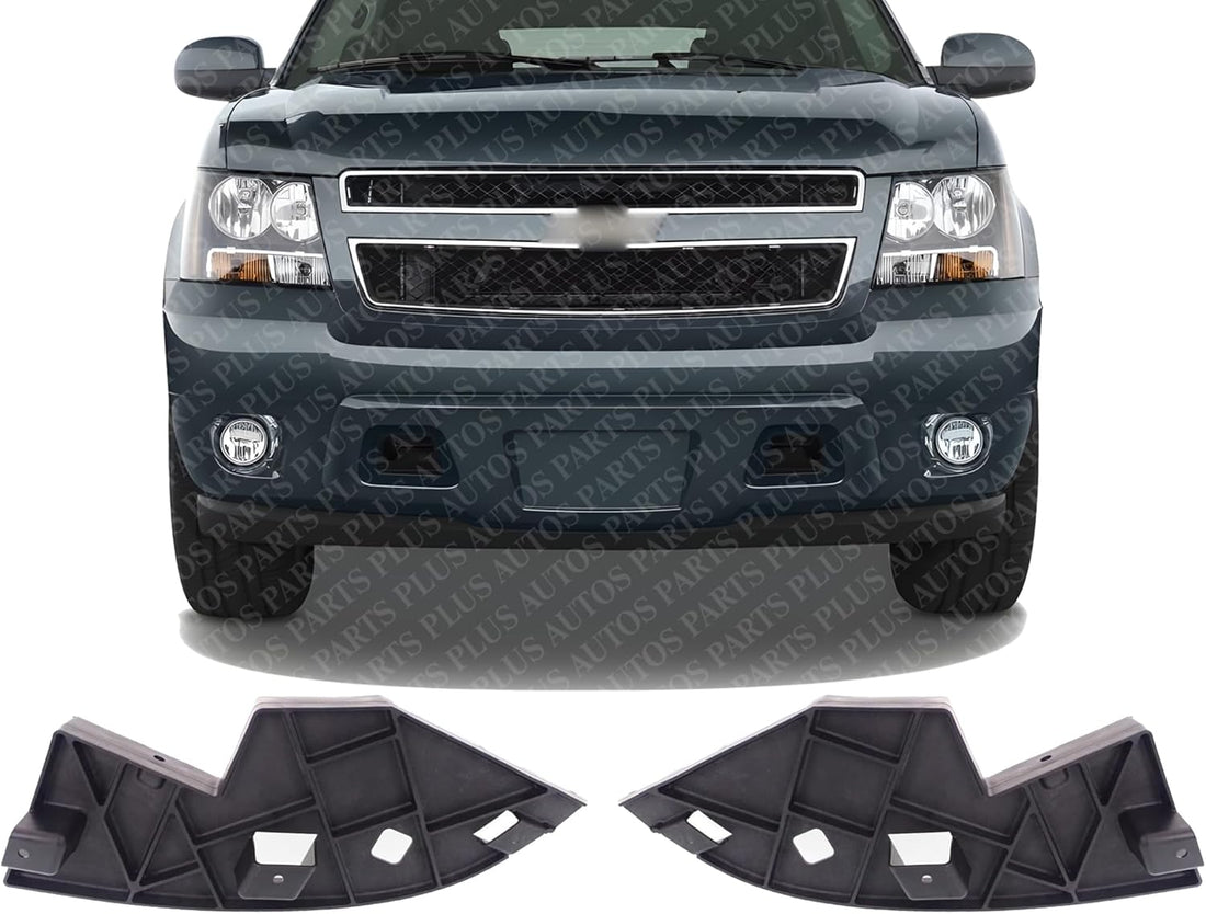 Set Of 2 Front Bumper Outer Filler Plastic Left Driver & Right Passenger Side Direct Replacement Compatible With Chevrolet Suburban/Tahoe 2007-2014 / Avalanche 2007-2013 GM1088171