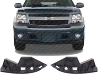 Set Of 2 Front Bumper Outer Filler Plastic Left Driver & Right Passenger Side Direct Replacement Compatible With Chevrolet Suburban/Tahoe 2007-2014 / Avalanche 2007-2013 GM1088171