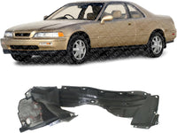 Front Fender Liner Left Driver Side Direct Replacement Compatible With 1991-1995 Acura Legend AC1248103 74151SP0000