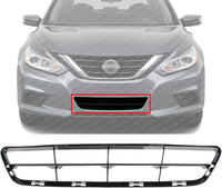 Front Bumper Lower Grille Plastic Direct Replacement Compatible With 2016-2018 Nissan Altima NI1036106 622549HS1A