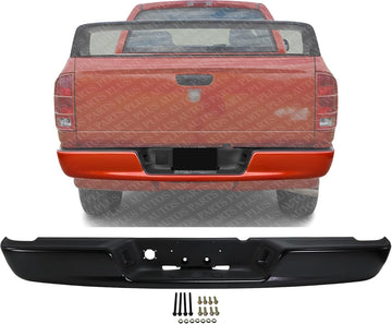 Step Bumper Assembly Primed Steel Direct Replacement Compatible With 2002-2008 Dodge Ram 1500/2003-2009 2500/3500 CH1103125 5073625AD-PFM