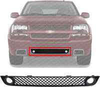 Front Bumper Lower Grille Direct Replacement Compatible With 2006-2009 Chevrolet Trailblazer GM1036140 15135191