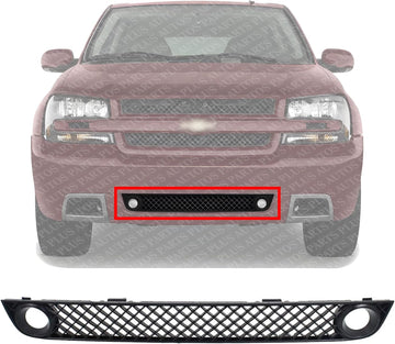 Front Bumper Lower Grille Direct Replacement Compatible With 2006-2009 Chevrolet Trailblazer GM1036140 15135191