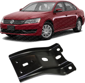 Front Radiator Center Lock Carrier Support Steel Direct Replacement Compatible with 2012-2015 Volkswagen Passat VW1233102 561805567A