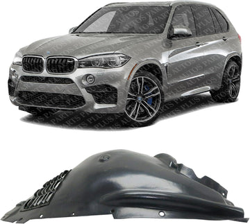 Front Section Fender Liner Left Driver Side Direct Replacement Compatible With 2014-2018 BMW X5 BM1248152 51717290853