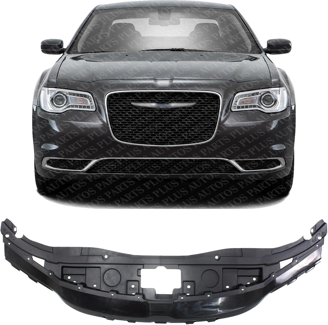Front Radiator Core Support Cover Plastic Direct Replacement Compatible With 2015-2023 Chrysler 300 CH1224103 68227211AC