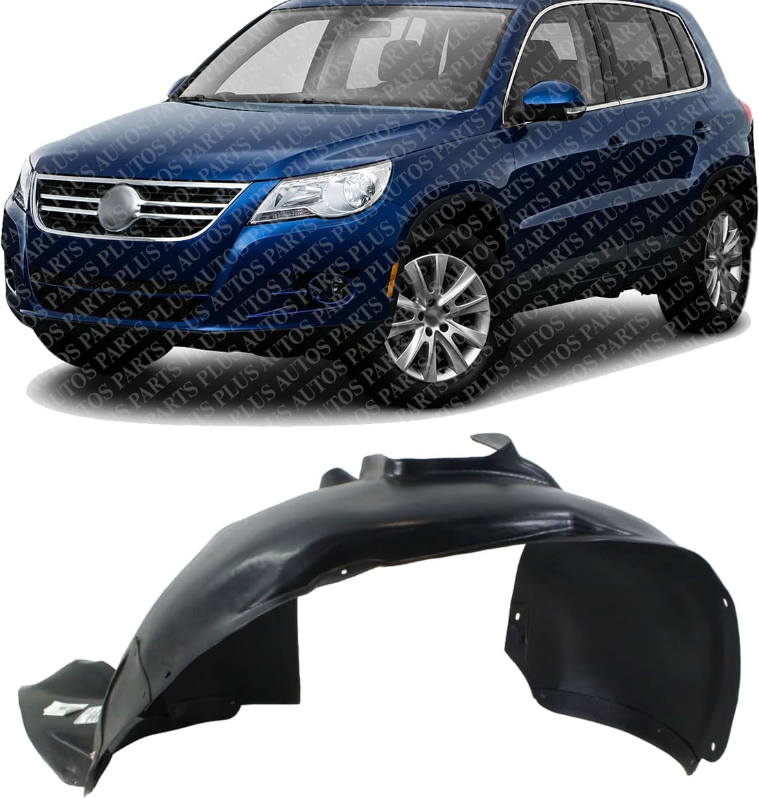 Front Fender Liner Left Driver Side Direct Replacement Compatible With 2009-2017 Volkswagen Tiguan / 2017-2018 Limited VW1248117 5N0805911A-PFM