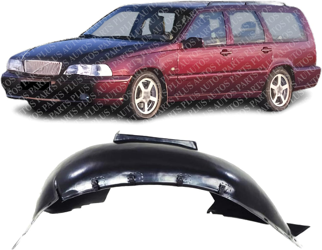 Front Fender Liner Left Driver Side Direct Replacement Compatible With 1998-2000 Volvo S70 / 1998-2003 V70 VO1248109 91526830