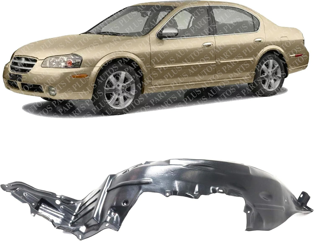 Front Fender Liner Left Driver Side Direct Replacement Compatible With 2002-2003 Nissan Maxima NI1250120 638415Y700